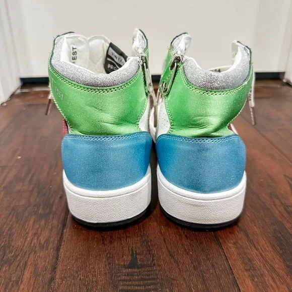 Vintage Havana, DREAM 11- MULTI MIX High Top Sneakers, Size 10, NEVER WORN - Picture 6 of 11